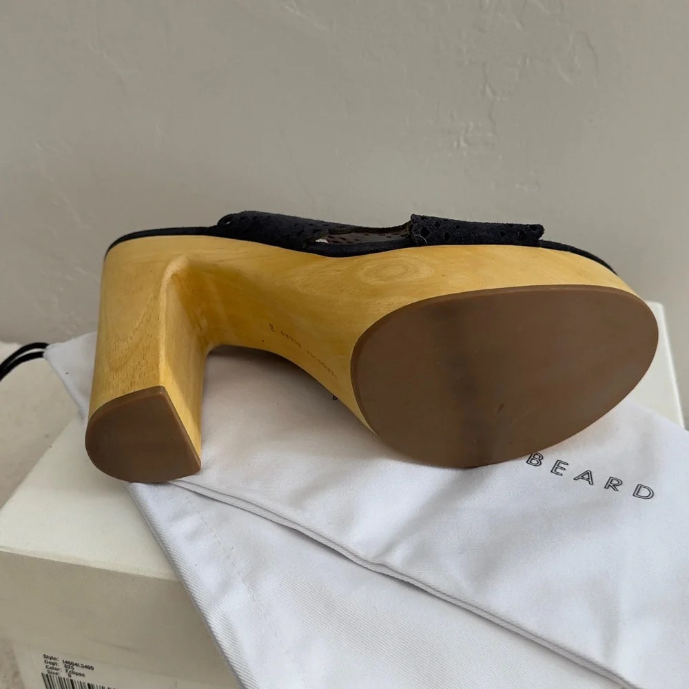 🆕 Veronica Beard Gaynor Suede Platform Clog Platform Mule Sandals, New in Box, 9 - Picture 5 of 7